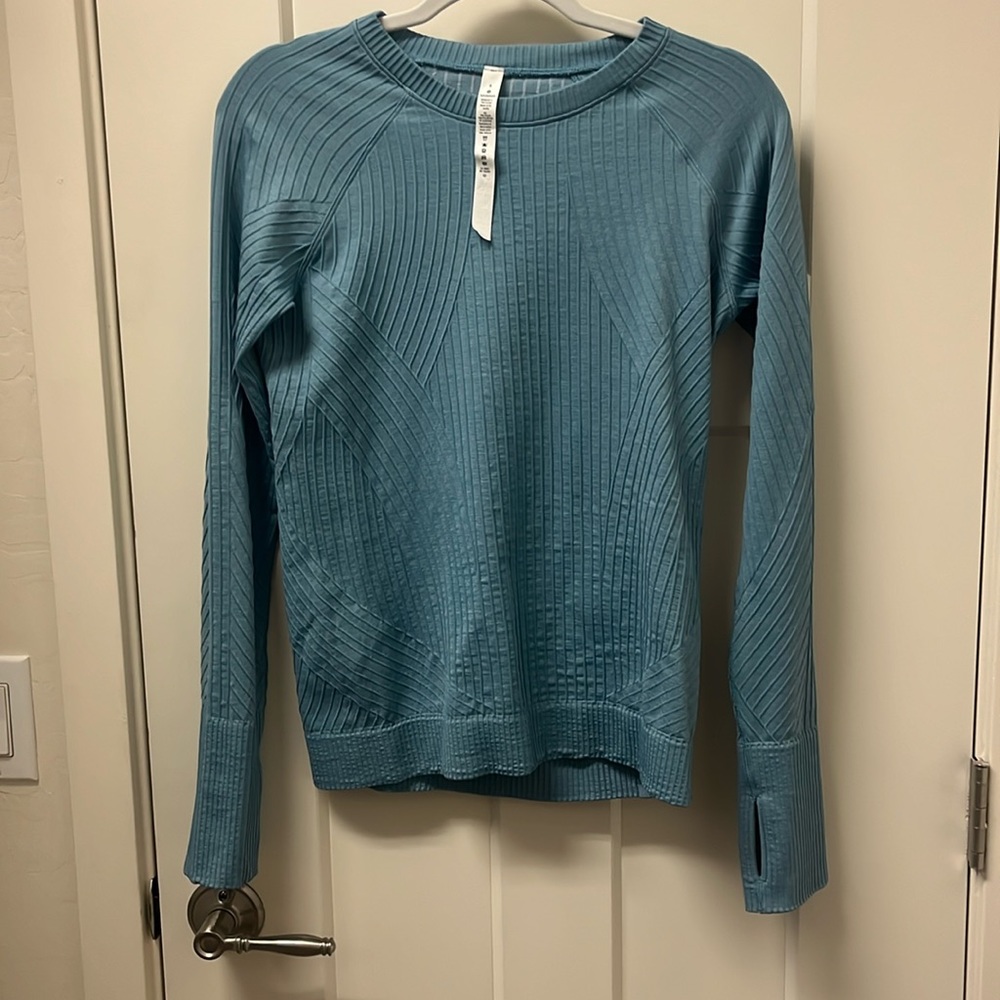 Blue long sleeve shirt